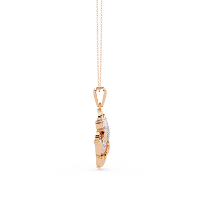 Tulip Blossom Diamond Pendant