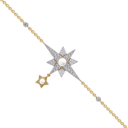 Starburst Charm Chain Bracelet