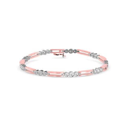 Station Bar Diamond Bracelet