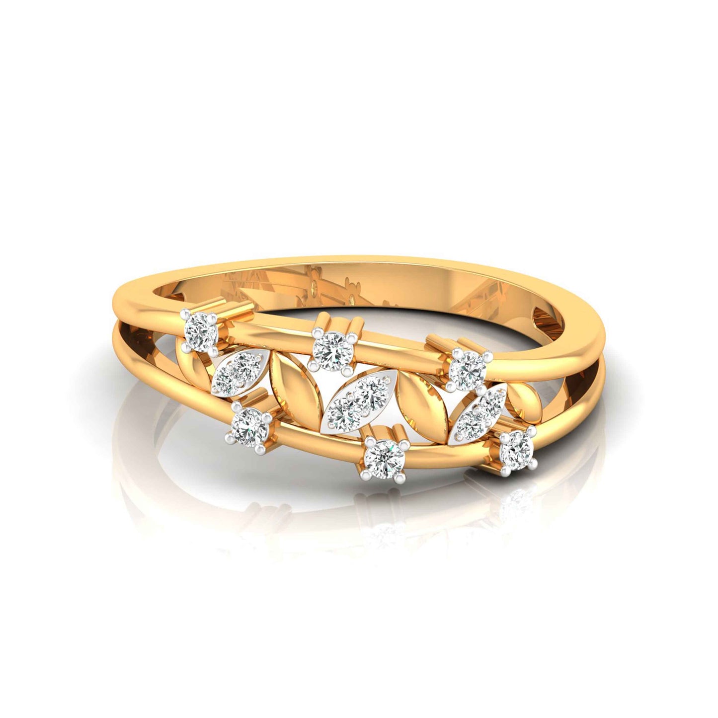 Scattered Blossom Vine Ring