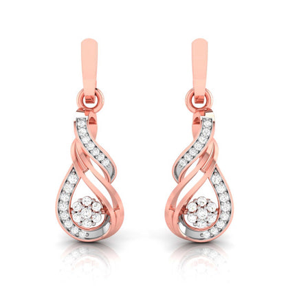 Infinity Swirl Blossom Earrings