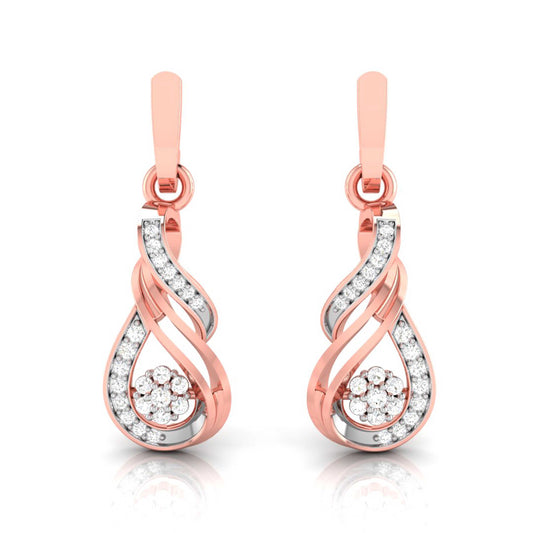 Infinity Swirl Blossom Earrings