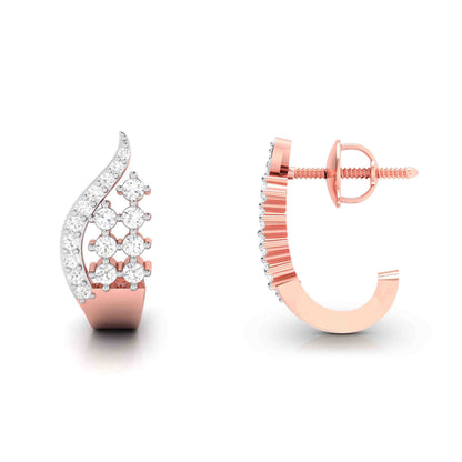 Feathered Wing Diamond Earrings
