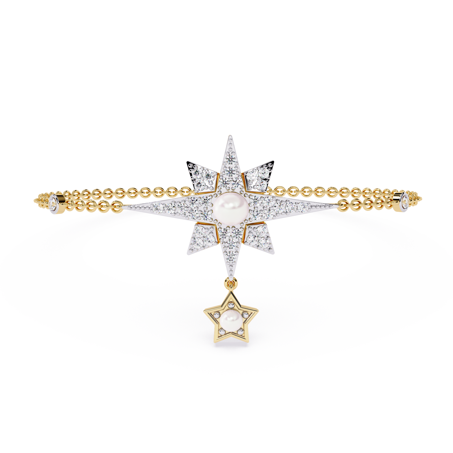 Starburst Charm Chain Bracelet - Origine Diamonds lab-grown diamond jewellery
