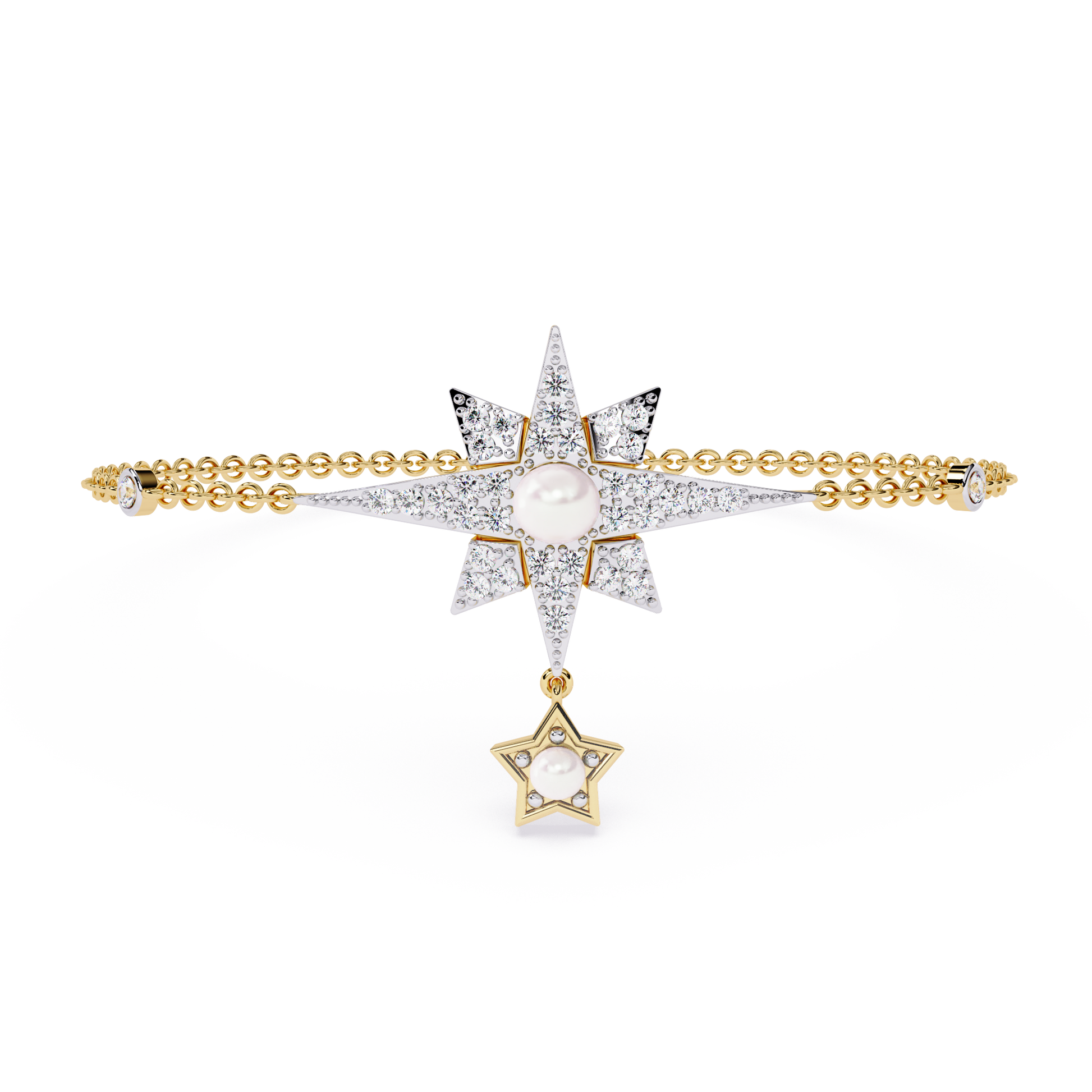 Starburst Charm Chain Bracelet - Origine Diamonds lab-grown diamond jewellery