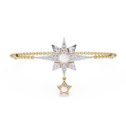 Starburst Charm Chain Bracelet - Origine Diamonds lab-grown diamond jewellery