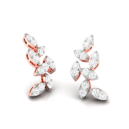 Leaf Vine Climber Earrings