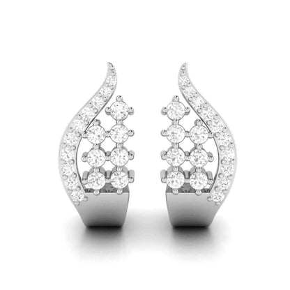 Feathered Wing Diamond Earrings