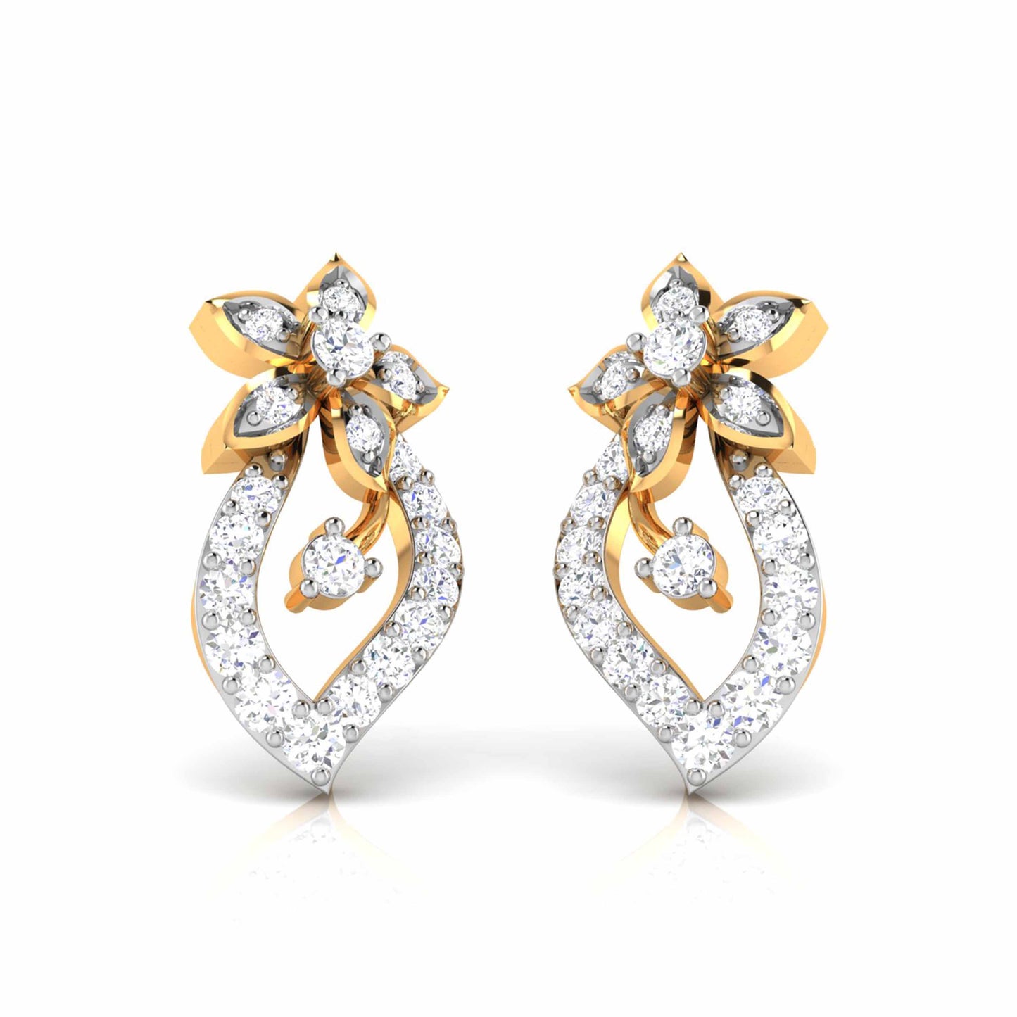 Blossom Leaf Drop Earrings