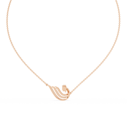Petite Swan Diamond Necklace