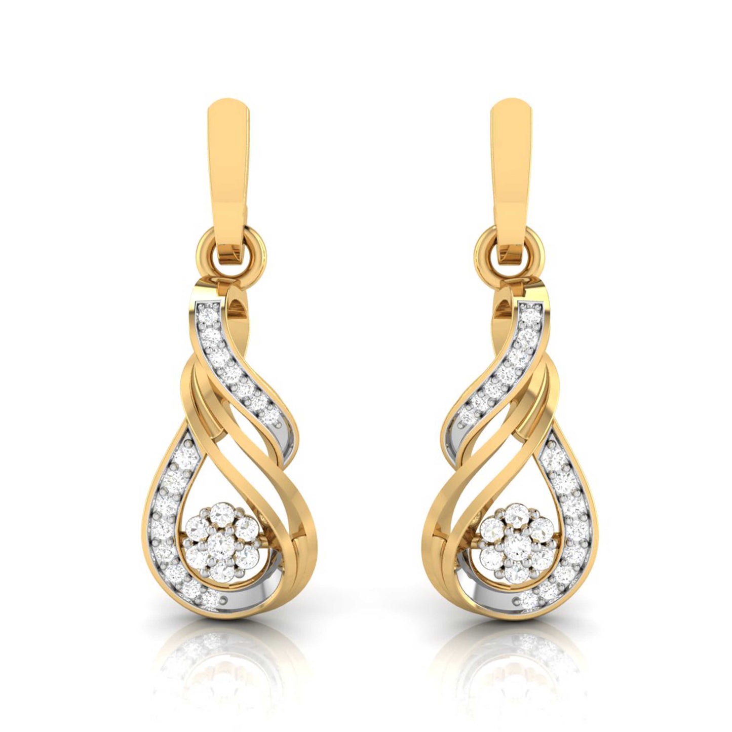 Infinity Swirl Blossom Earrings