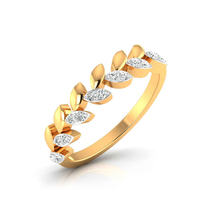 Leaf Vine Diamond Ring