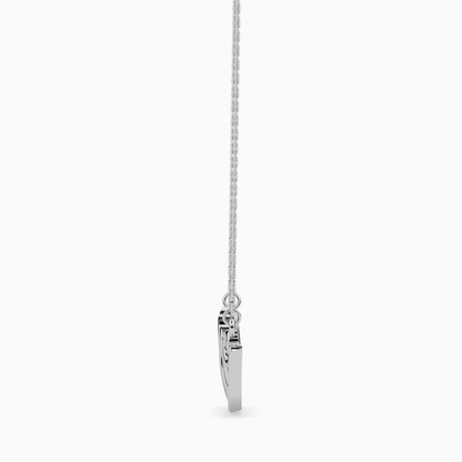 Heart & Love Script Necklace