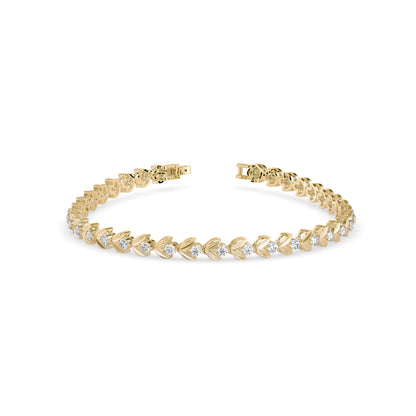 Heart Tennis Diamond Bracelet