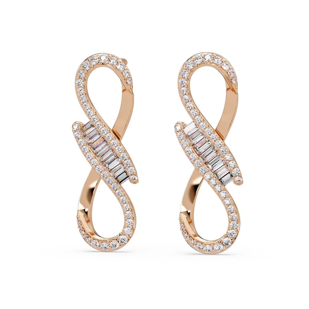 Eternal Infinity Diamond Earrings - Origine Diamonds lab-grown diamond jewellery