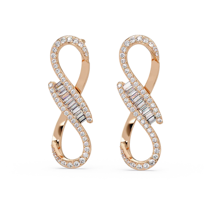 Eternal Infinity Diamond Earrings - Origine Diamonds lab-grown diamond jewellery