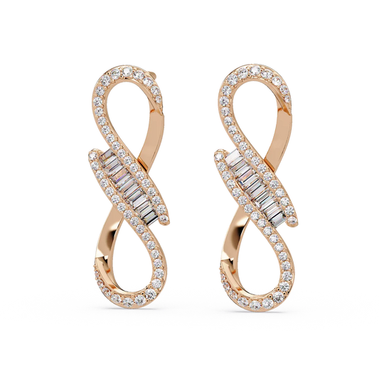 Eternal Infinity Diamond Earrings - Origine Diamonds lab-grown diamond jewellery