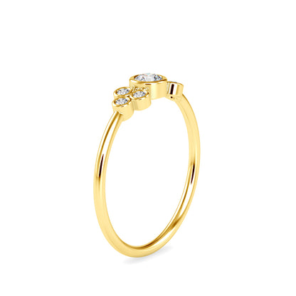 Scattered Bezel Cluster Ring