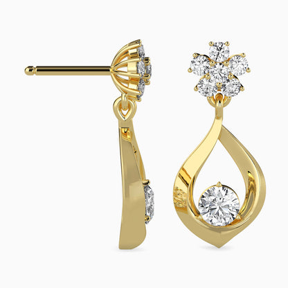 Blossom Teardrop Drop Earrings