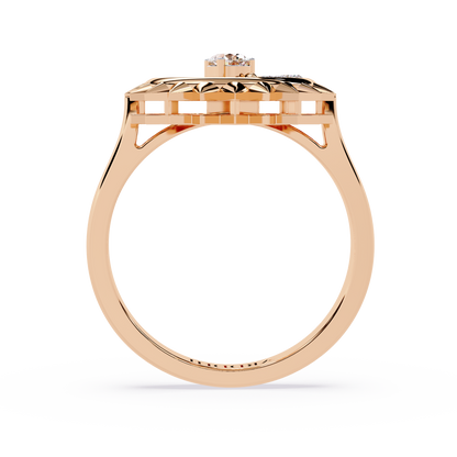 Sun & Moon Diamond Ring