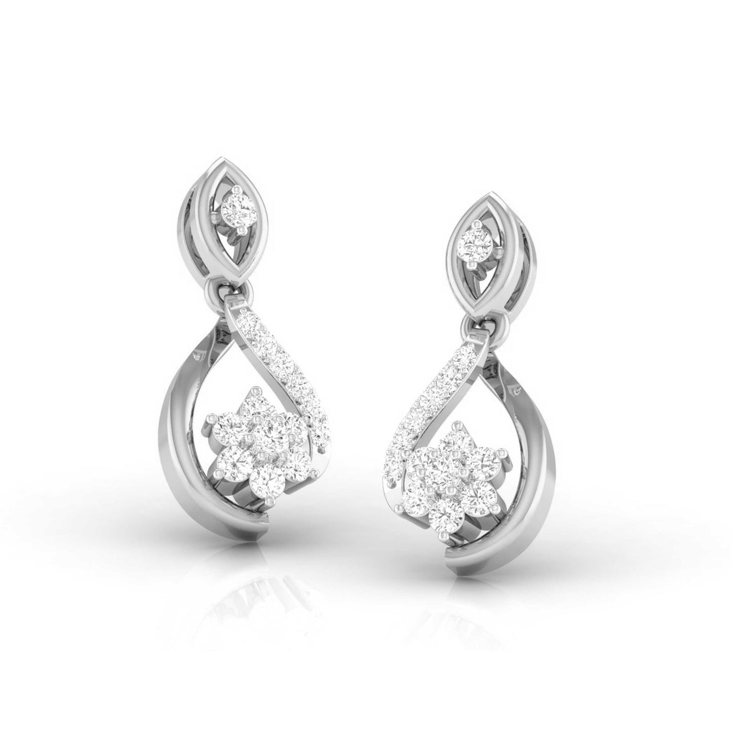 Infinity Blossom Drop Earrings