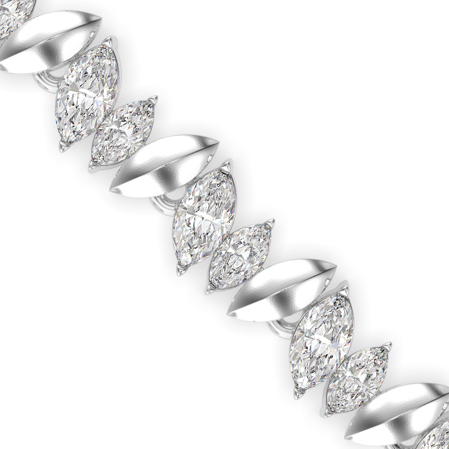 Kite Cluster Tennis Bracelet