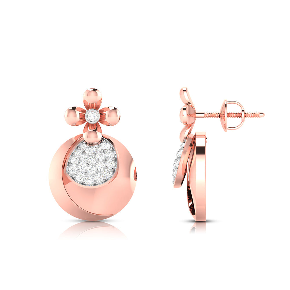 Blossom Teardrop Stud Earrings
