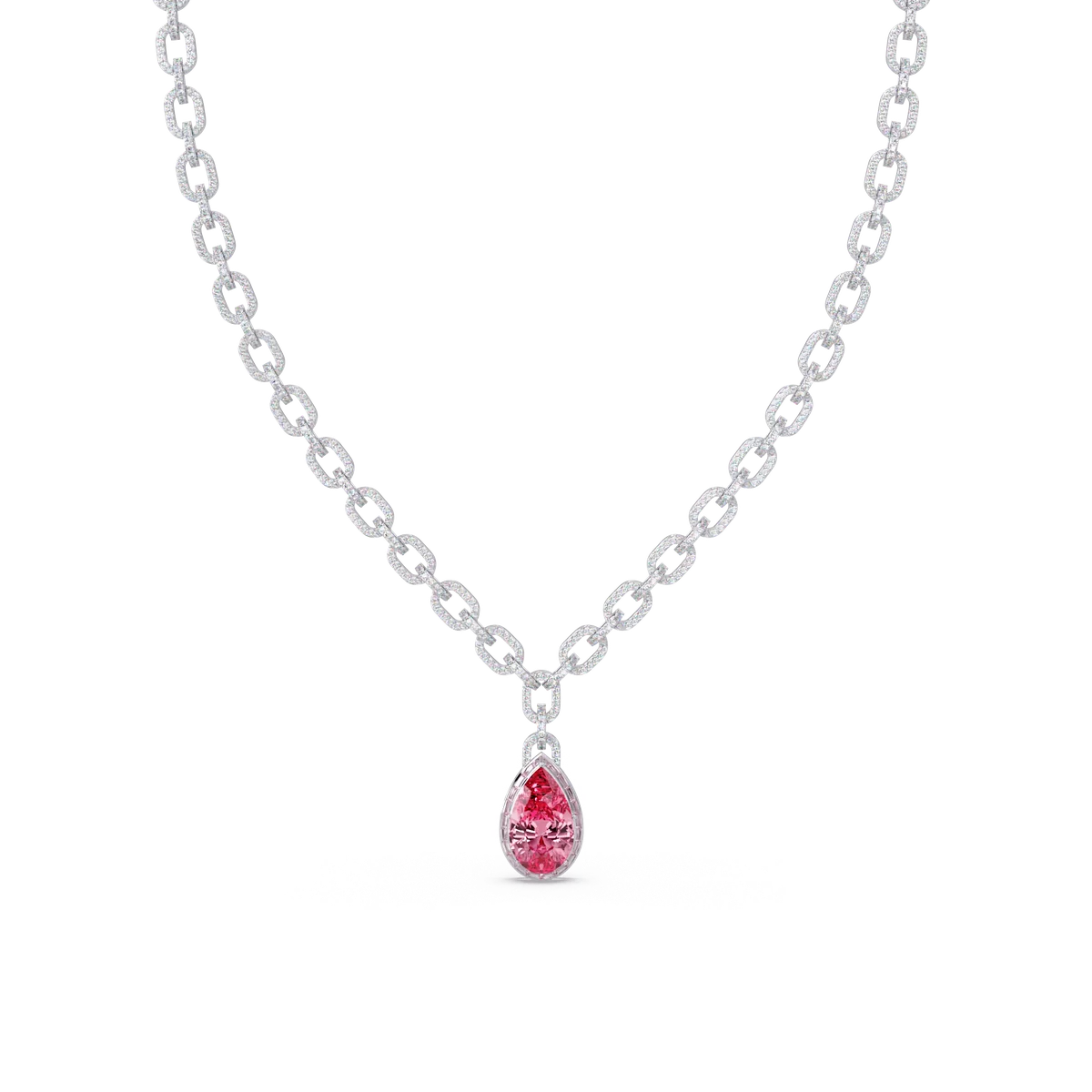 Pave Pear Drop Necklace - Origine Diamonds lab-grown diamond jewellery