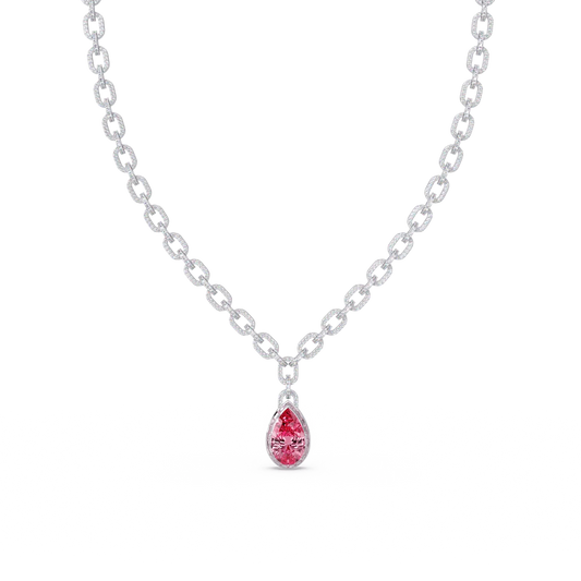 Pave Pear Drop Necklace - Origine Diamonds lab-grown diamond jewellery