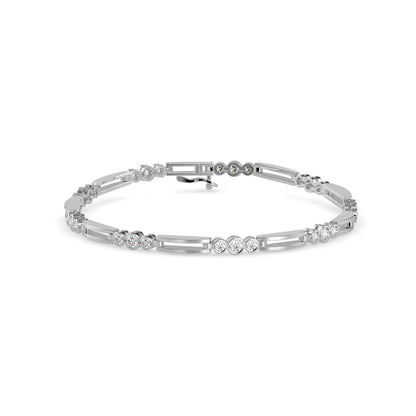 Station Bar Diamond Bracelet