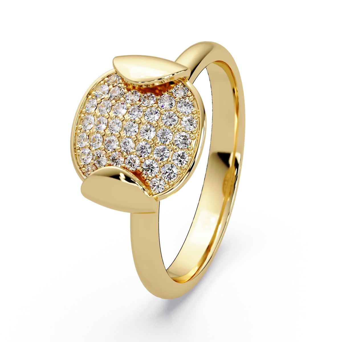 Cushion Dome Pave Ring - Origine Diamonds lab-grown diamond jewellery