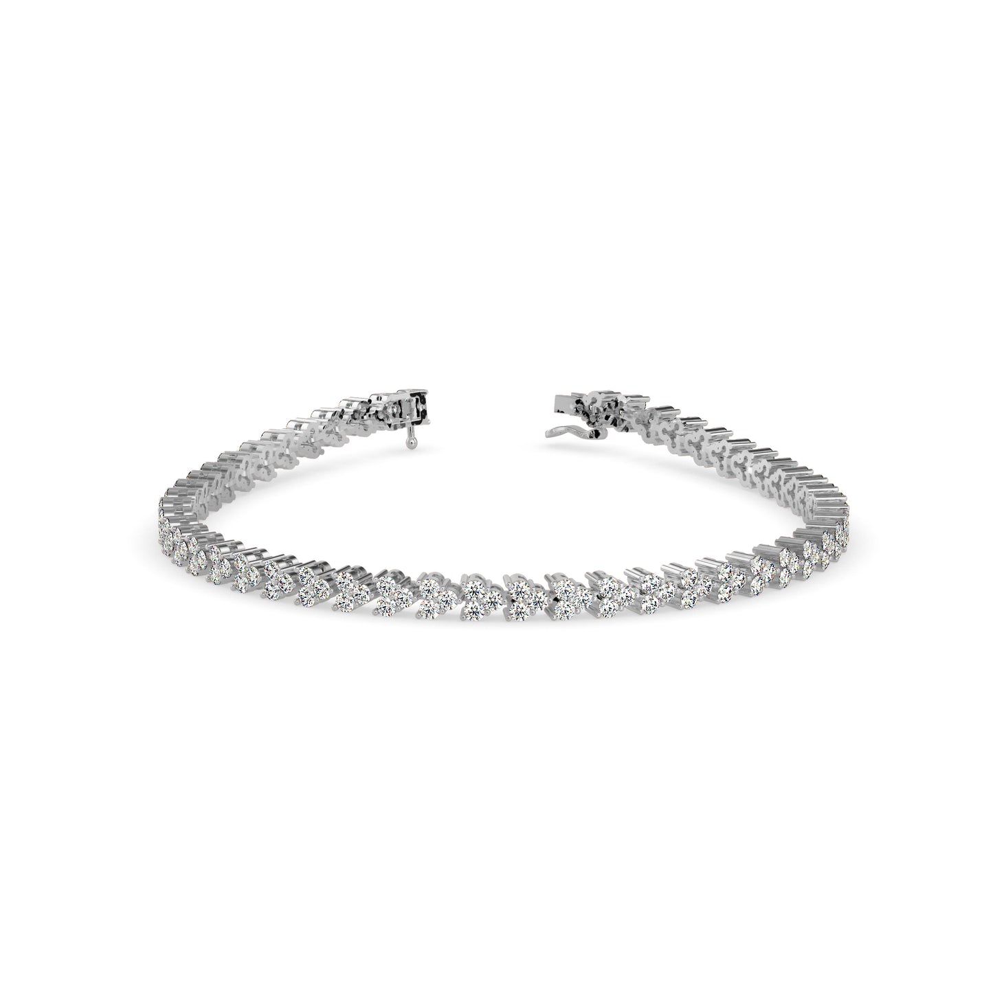 Petal Tennis Diamond Bracelet