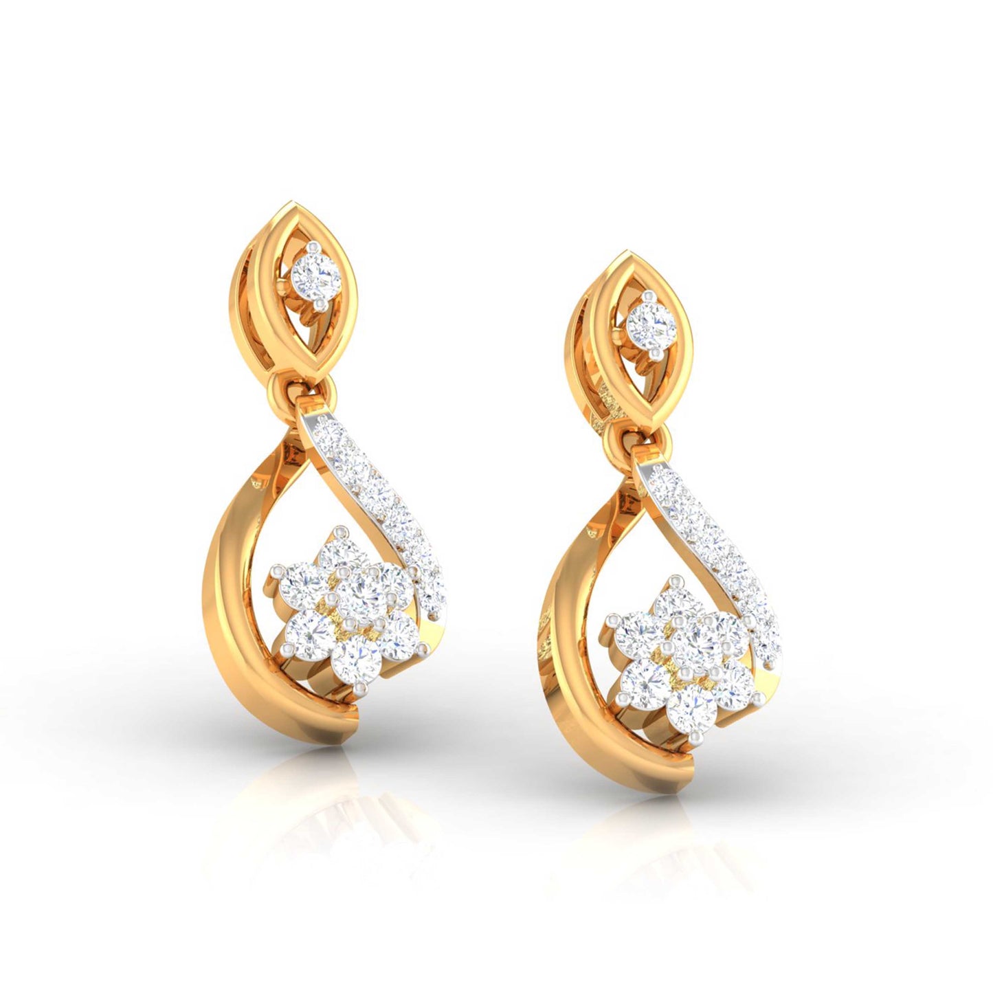 Infinity Blossom Drop Earrings