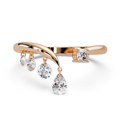 Hanging Diamond Drop Ring - Origine Diamonds lab-grown diamond jewellery