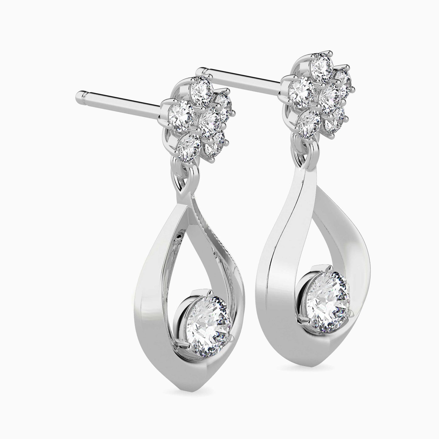 Blossom Teardrop Drop Earrings