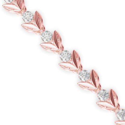 Heart Tennis Diamond Bracelet