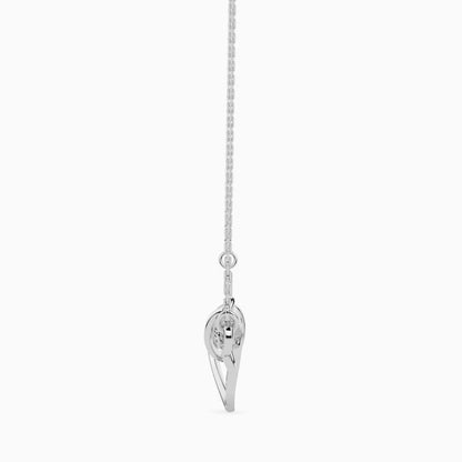 Heart Key Diamond Necklace