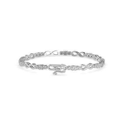 Infinity Link Diamond Bracelet