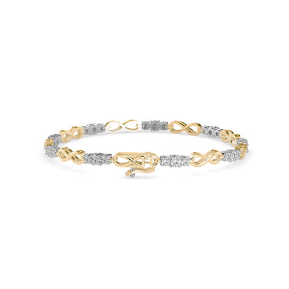 Infinity Link Diamond Bracelet