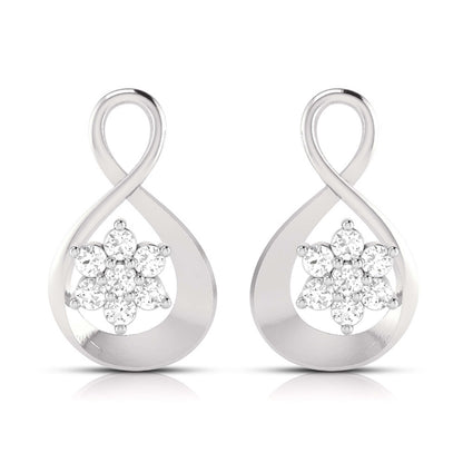 Infinity Floral Cluster Earrings - Origine Diamonds lab-grown diamond jewellery