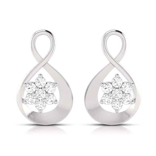 Infinity Floral Cluster Earrings - Origine Diamonds lab-grown diamond jewellery