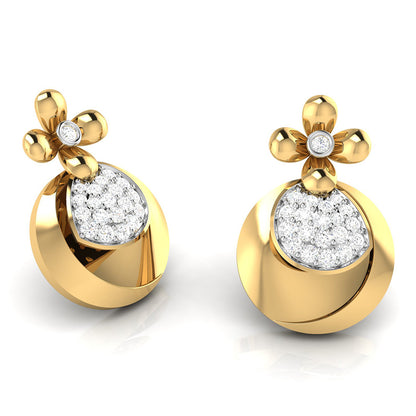 Blossom Teardrop Stud Earrings