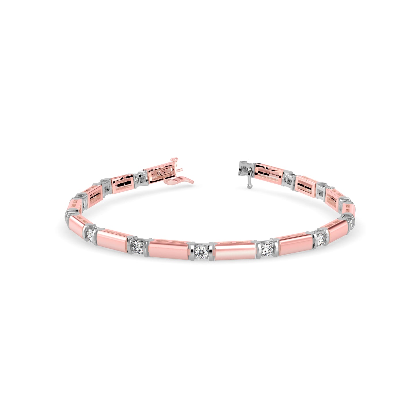 Bar Link Diamond Bracelet