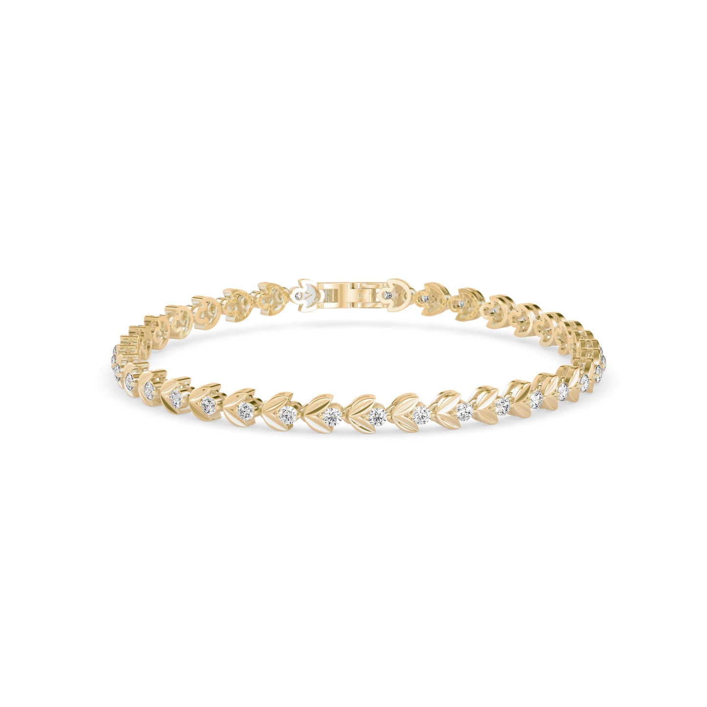 Heart Tennis Diamond Bracelet