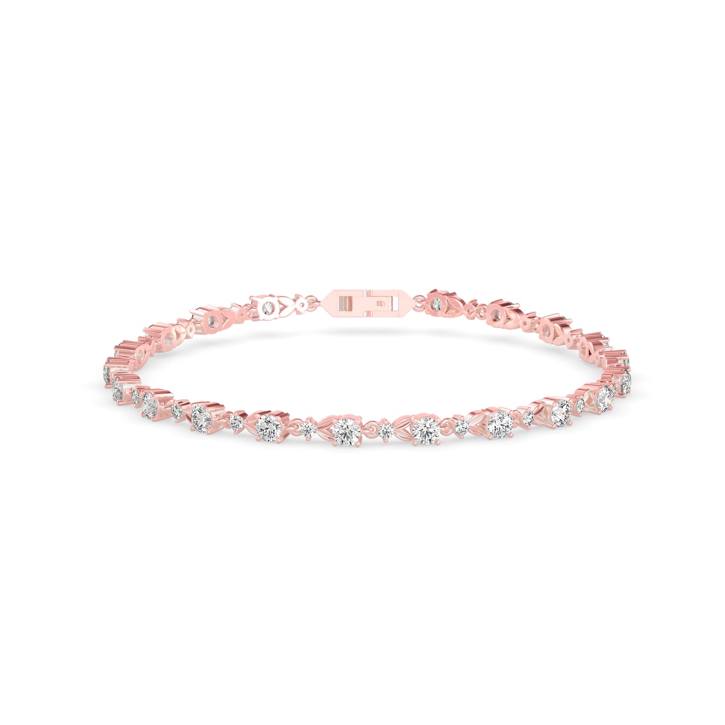 Classic Rose Tennis Bracelet - Origine Diamonds lab-grown diamond jewellery