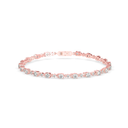 Classic Rose Tennis Bracelet - Origine Diamonds lab-grown diamond jewellery