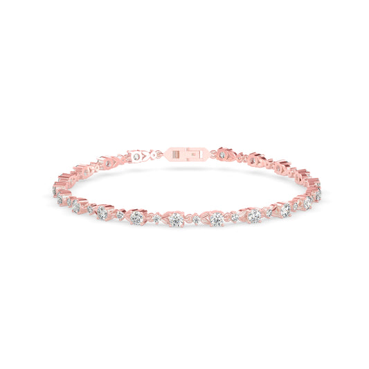 Classic Rose Tennis Bracelet - Origine Diamonds lab-grown diamond jewellery