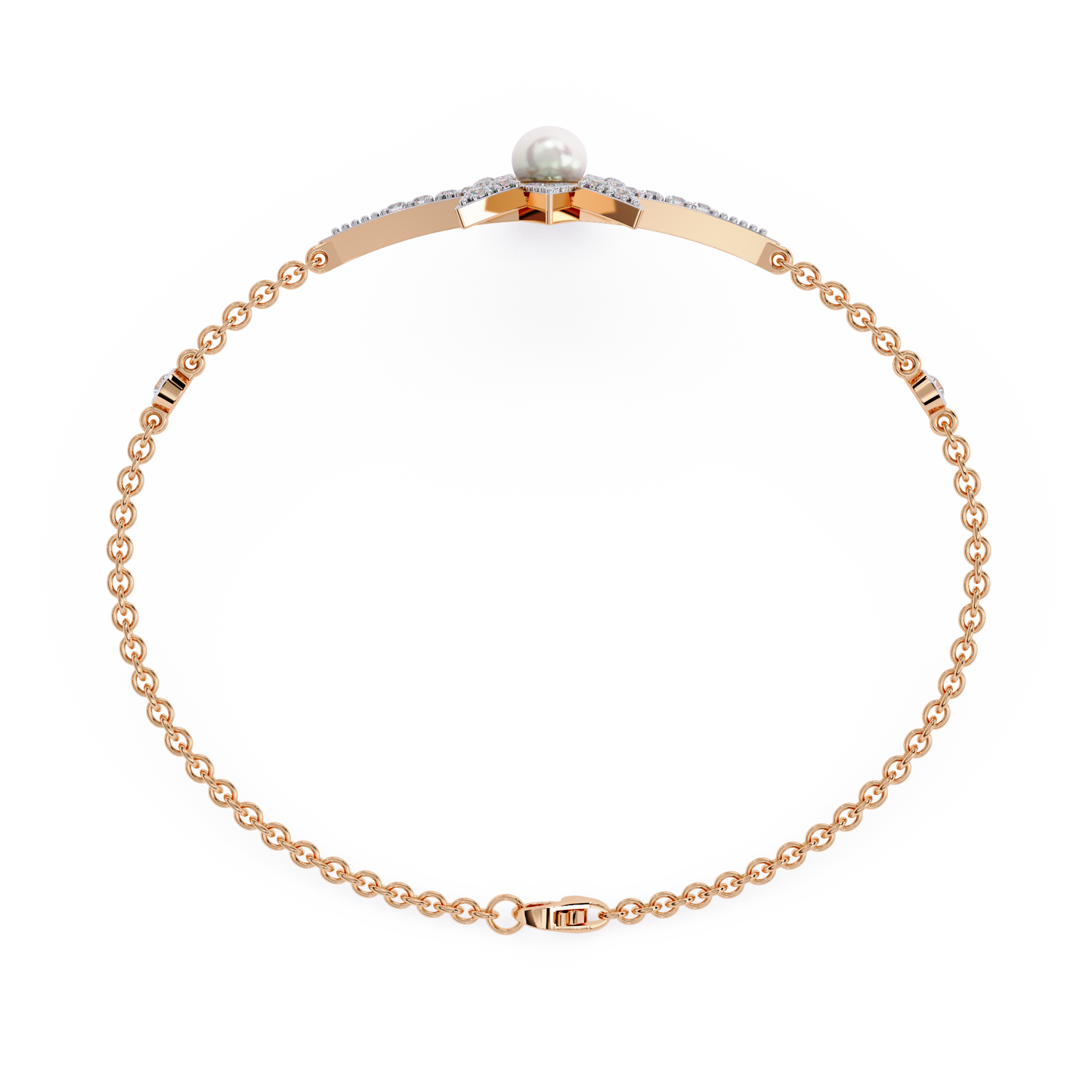 Starburst Charm Chain Bracelet