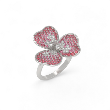 Pink Petal Blossom Ring