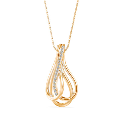 Ribbon Teardrop Pendant